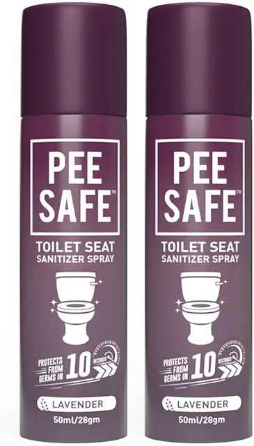 Pee Safe Toilet Seat Sanitizer Spray (Pack of 2)
