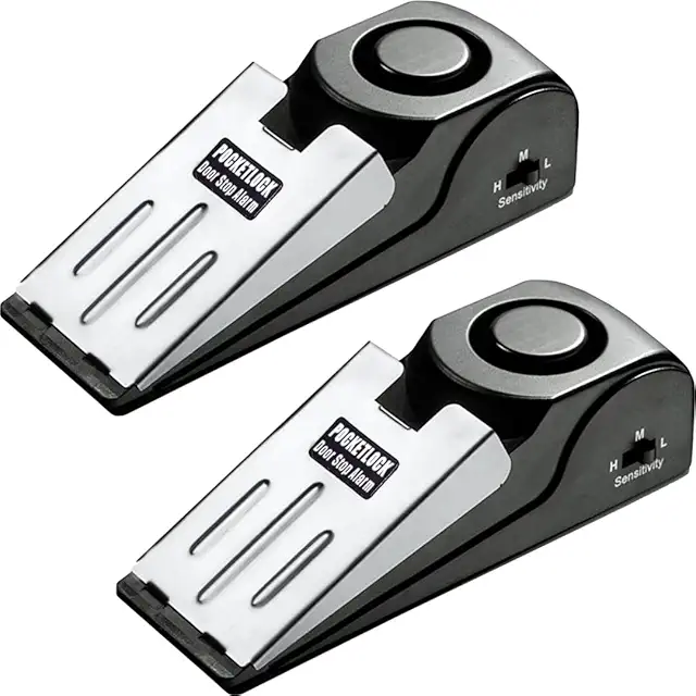 LIVYU LIFE Wedge Door Stop Alarm (Pack of 2)