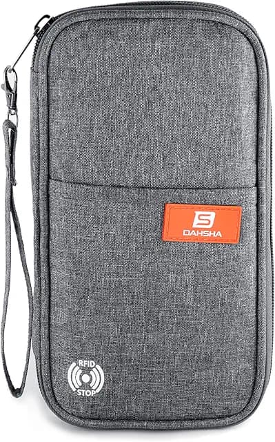 DAHSHA RFID Travel Passport Holder